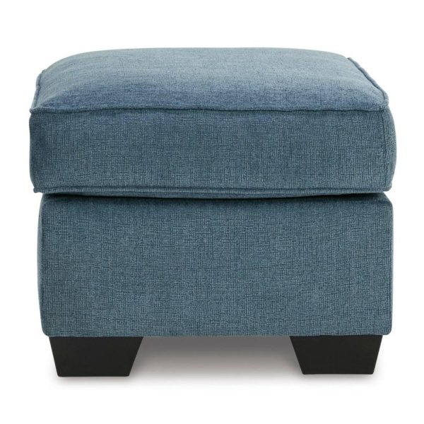 Contemporary Ottoman With Block Legs  |  Ottomans Living Room Ottomans