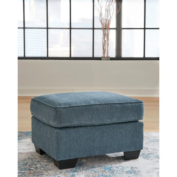 Contemporary Ottoman With Block Legs  |  Ottomans Living Room Ottomans