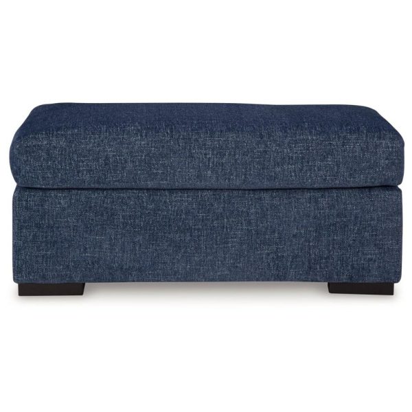 Contemporary Rectangular Chair Ottoman  |  Ottomans Living Room Navy