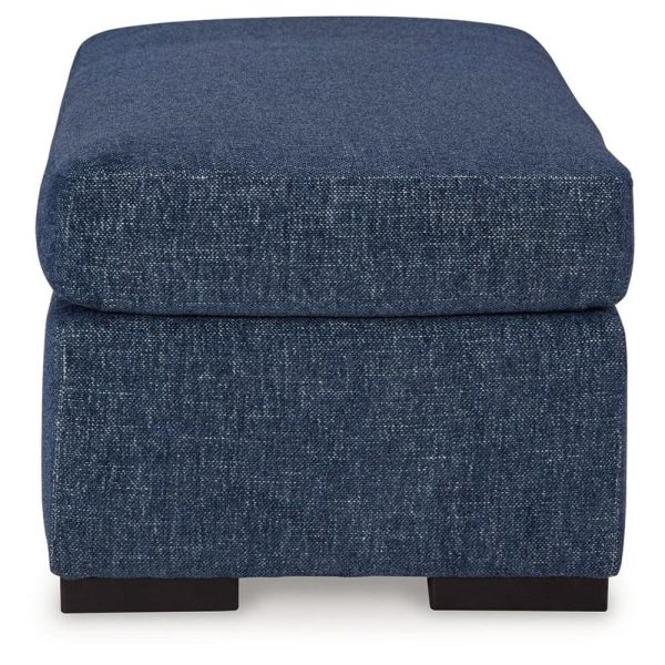 Contemporary Rectangular Chair Ottoman  |  Ottomans Living Room Navy