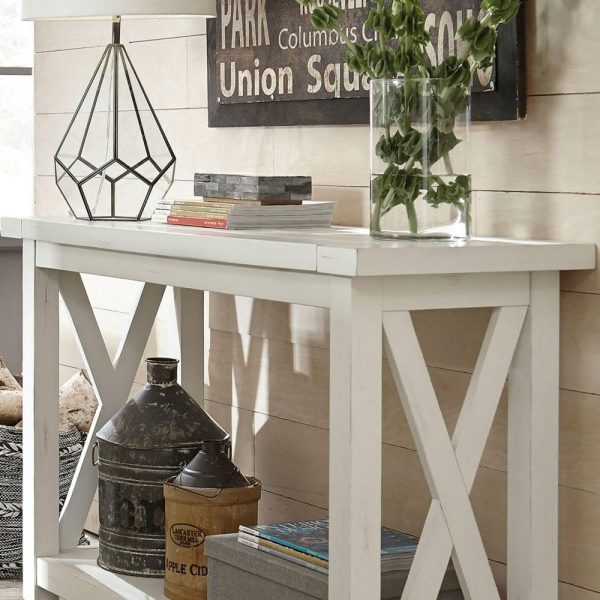 Cottage Style Console Table With Shelf  |  Sofa Tables Living Room Sofa Tables