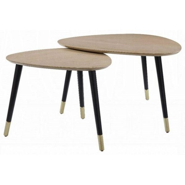 Mid-Century Modern 2-Pack Nesting Tables  |  Occasional Table Sets Living Room Occasional Table Sets