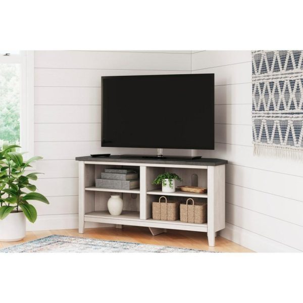 Two-Tone Corner Tv Stand  |  Tv Stands Living Room Tv Stands