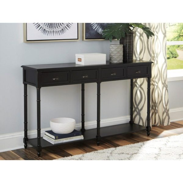 Console Sofa Table With 4 Drawers And 1 Shelf  |  Sofa Tables Living Room Sofa Tables