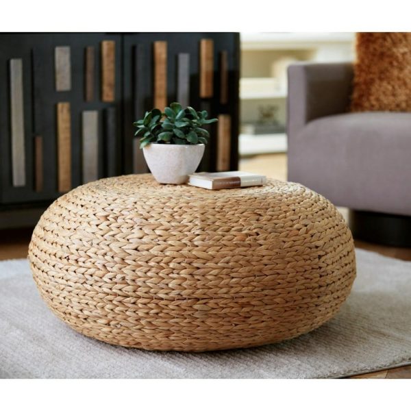 Round Woven Hyacinth Coffee Table  |  Coffee Tables Coffee Tables Coffee Tables