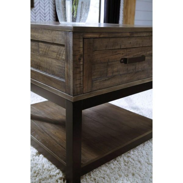 Rustic Rectangular 1-Drawer End Table  |  End & Side Tables End & Side Tables End & Side Tables