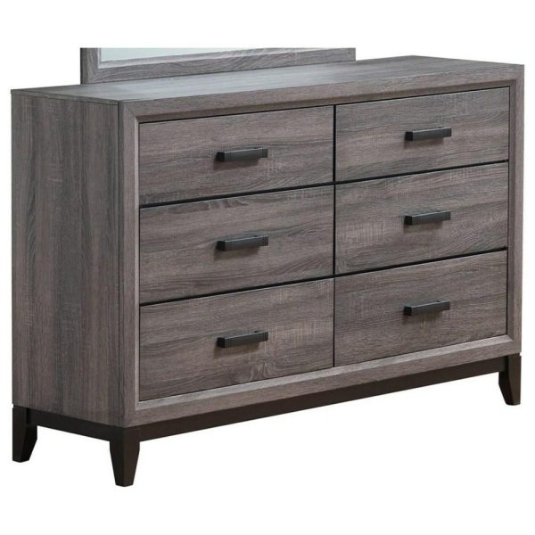 Contemporary Dresser With 6 Drawers  |  Dressers Bedroom Dressers