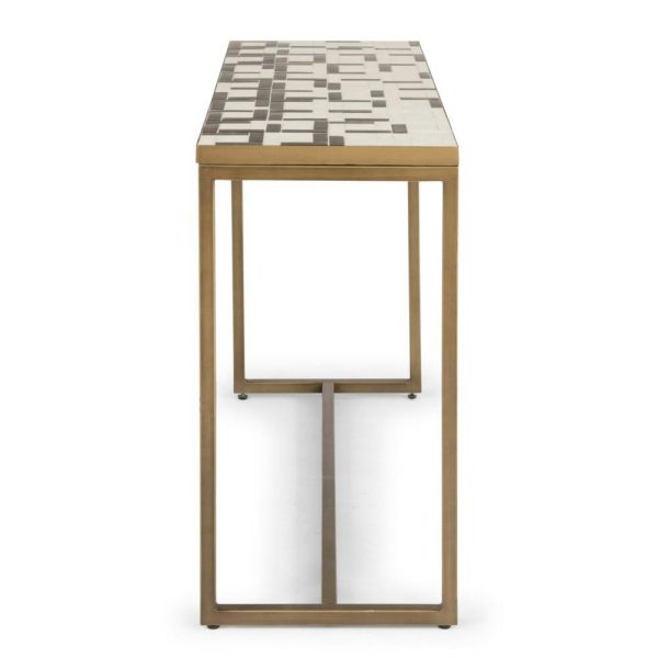 Contemporary Mosaic Tile Console Table  |  Sofa Tables Living Room Sofa Tables