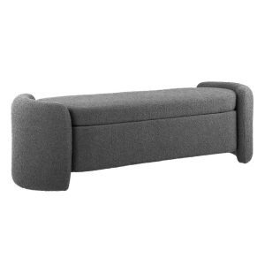 Nebula Boucle Upholstered Bench  |  Benches Benches Benches