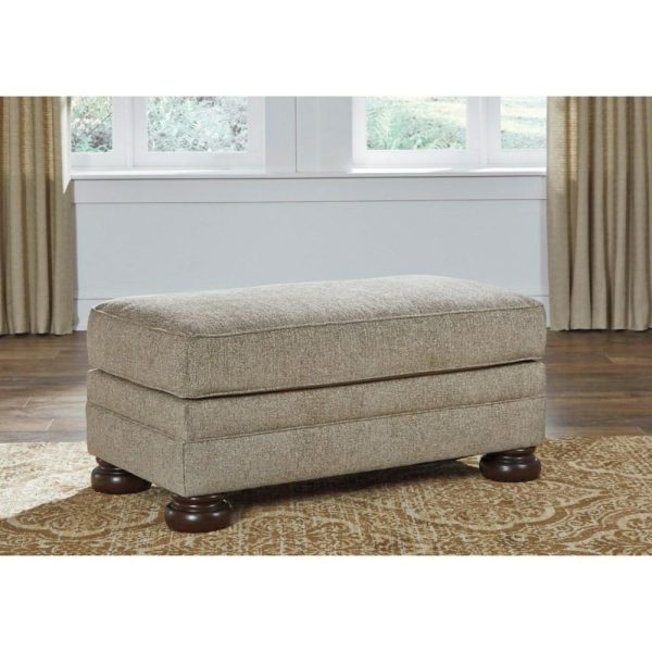 Rectangular Ottoman With Bun Feet  |  Ottomans Living Room Ottomans