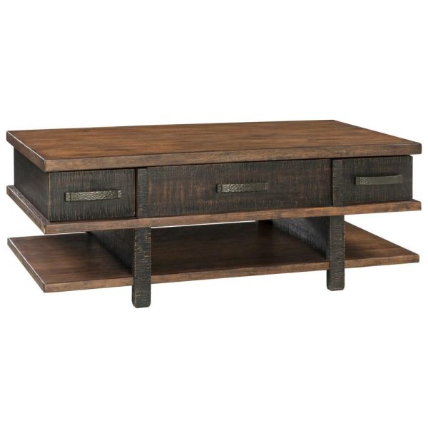 Lift Top Cocktail Table With 2 Drawers And Shelf  |  Coffee Tables Coffee Tables Coffee Tables