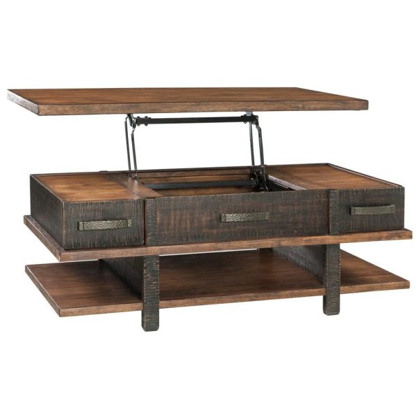 Lift Top Cocktail Table With 2 Drawers And Shelf  |  Coffee Tables Coffee Tables Coffee Tables