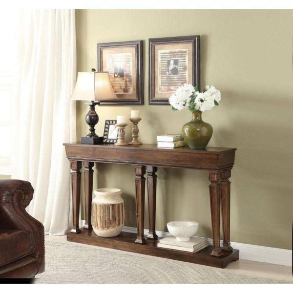 Traditional Console Table With Open Shelf  |  Sofa Tables Living Room Sofa Tables