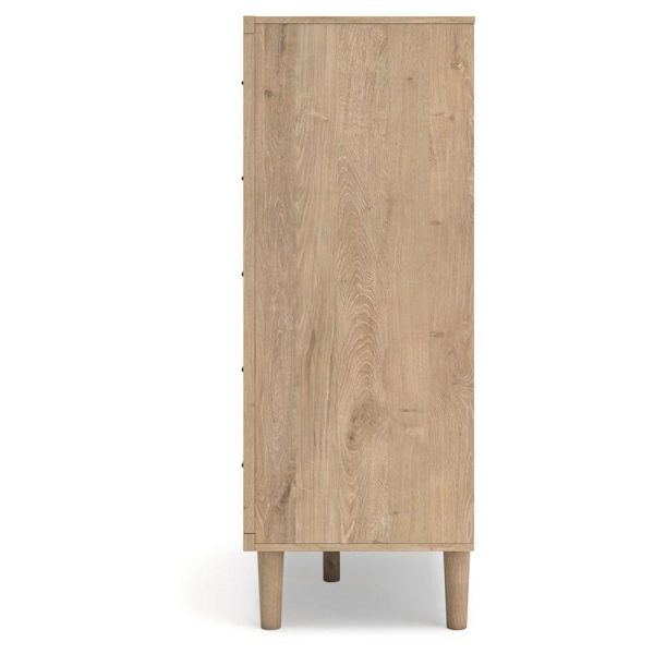 Contemporary 5-Drawer Chest With Cane Details  |  Chest Of Drawers Bedroom Chest Of Drawers