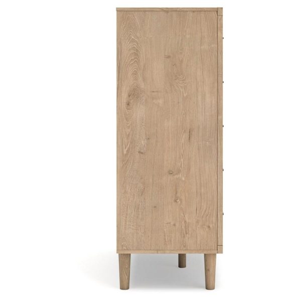 Contemporary 5-Drawer Chest With Cane Details  |  Chest Of Drawers Bedroom Chest Of Drawers