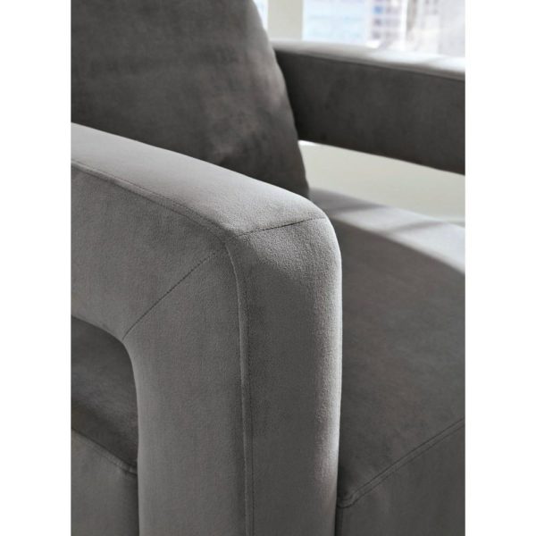 Contemporary Barrel Swivel Accent Chair In Velvet Fabric With With Loose Pillow  |  Living Room Chairs Living Room Living Room Chairs