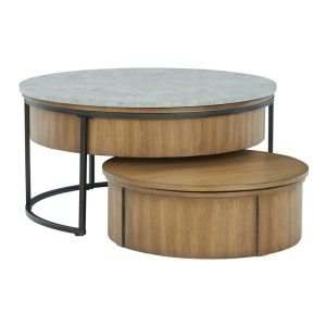 Nesting Coffee Table With Faux Lift Top And Table With Casters (Set Of 2)  |  Coffee Tables Coffee Tables Coffee Tables