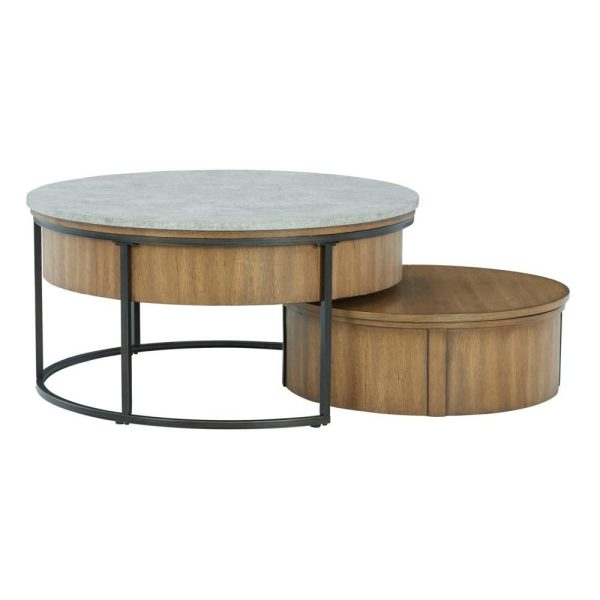 Nesting Coffee Table With Faux Lift Top And Table With Casters (Set Of 2)  |  Coffee Tables Coffee Tables Coffee Tables