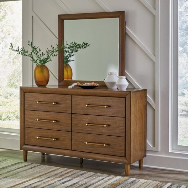 Mid-Century Modern Dresser And Mirror  |  Mirrored Dressers Bedroom Mirrored Dressers