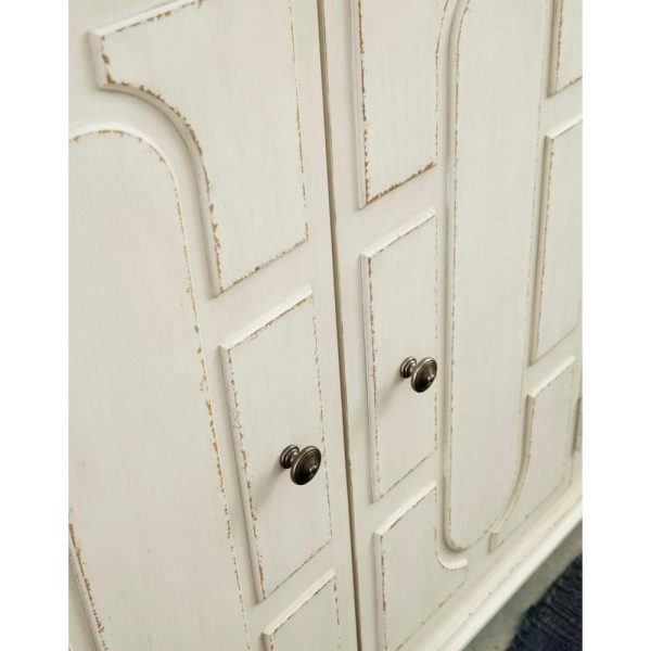 Two-Tone Accent Cabinet In Antique White/Brown Finish  |  Accent Cabinets Accent Cabinets Accent Cabinets