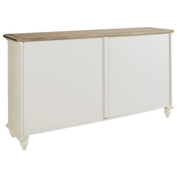 Two-Tone Accent Cabinet In Antique White/Brown Finish  |  Accent Cabinets Accent Cabinets Accent Cabinets